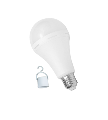 BOMBILLO DE EMERGENCIA LED A60 9W 6500K 85-265V INCLUYE SOCKET PARA COLGAR