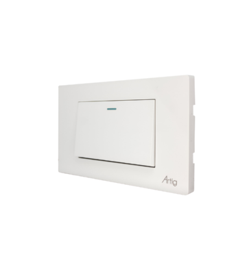 INTERRUPTOR SENCILLO GRANDE 16A 250V MAX. ACABADO COLOR BLANCO