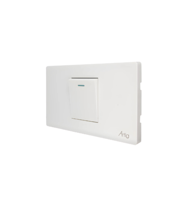 INTERRUPTOR SENCILLO 16A 250V MAX. ACABADO COLOR BLANCO
