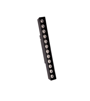 GRILLE LIGHT 12W BLACK LAMAPRA PARA RIEL MAGNETICO