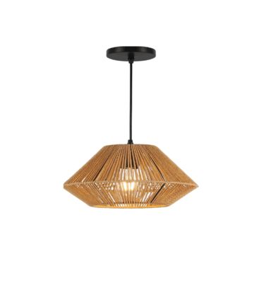 LAMPARA COLGANTE MARRON 1XE27