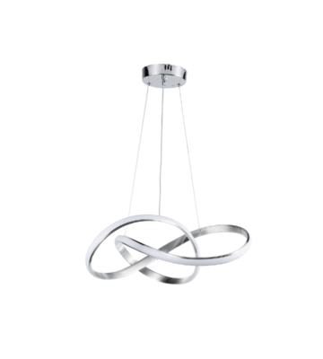 LAMPARA COLGANTE LED CROMO 48W CCT 110-240V – ALUMINIO+SILICONA