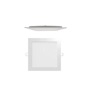 PANEL LED 6W 6500K CUADRADO RECESADO 115*13mm  ALUMINIO + VIDRIO 85-265V