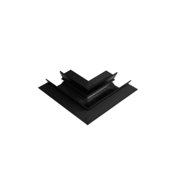 UNION L PARA RIEL MAGNETICO RECESADO NEGRO PARED TECHO