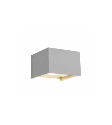 LAMPARA DE PARED EXTERIOR BLANCA LED 6W 30K 110-240V – 100*100*100MM – ALUMINIO