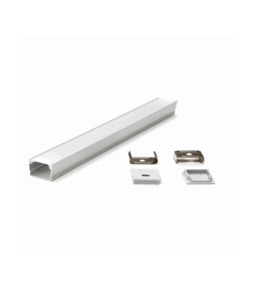 PERFIL ALUMINIO PARA CINTA LED KIT 2MTS