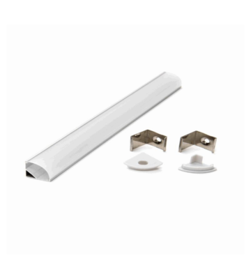 PERFIL ALUMINIO PARA CINTA LED KIT 2MTS