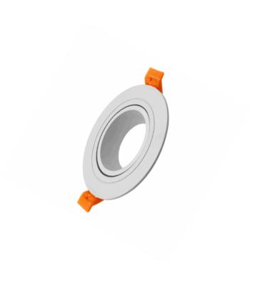 OJO DE BUEY 1XGU10 PLASTICO BLANCO 92x25mm