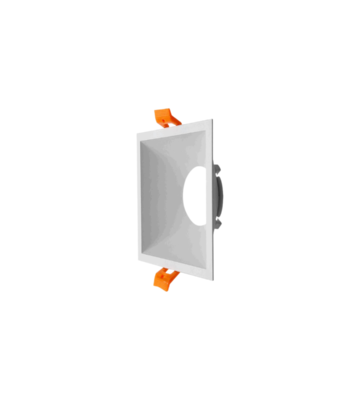 OJO DE BUEY 1XGU10 PLASTICO BLANCO 94x94x52mm