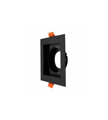 OJO DE BUEY 1XGU10 PLASTICO NEGRO 100*100*50mm