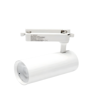 LAMPARA DE RIEL BLANCA LED 30w  CCT ALUMINIO  D77mm*H178mm